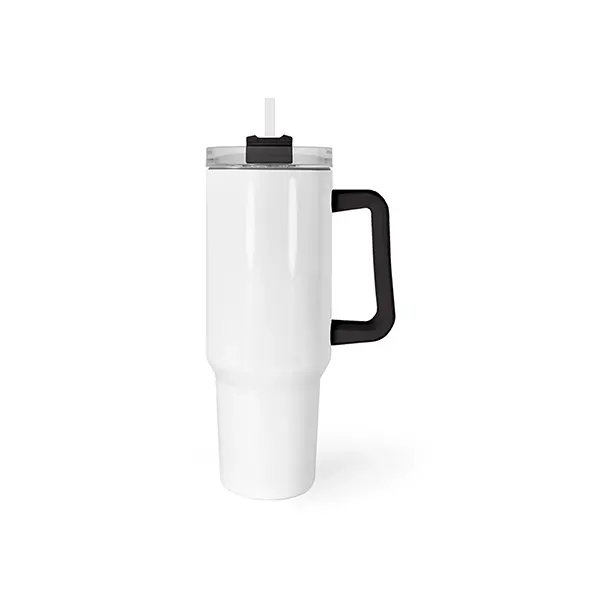 Stainless Steel Black Handle Sublimation Tumbler Bottles 40oz