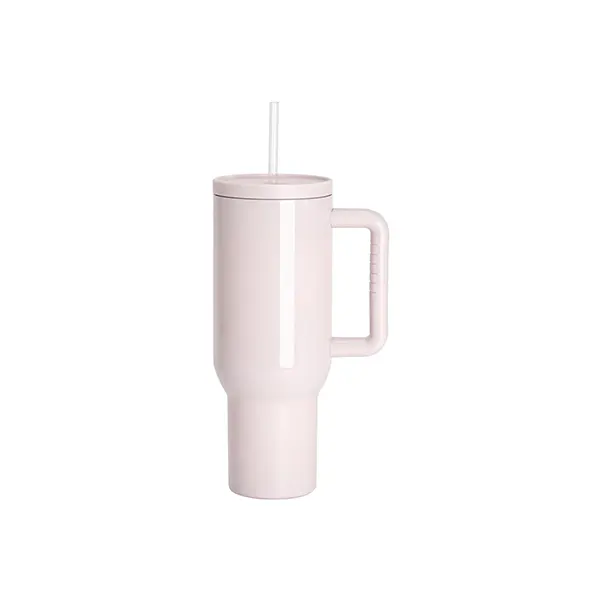 New Type 3.0 Sublimation Stainless Steel Car Tumbler 40oz-Blush Pink