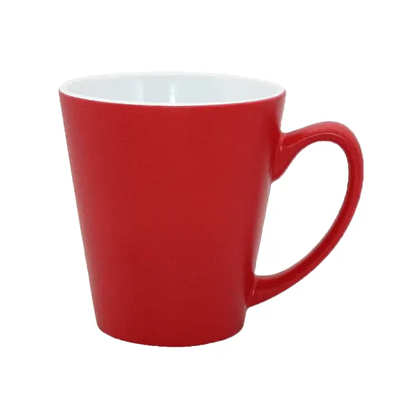 12oz Cone Changing Ceramic Sublimation Photo Mug-Red
