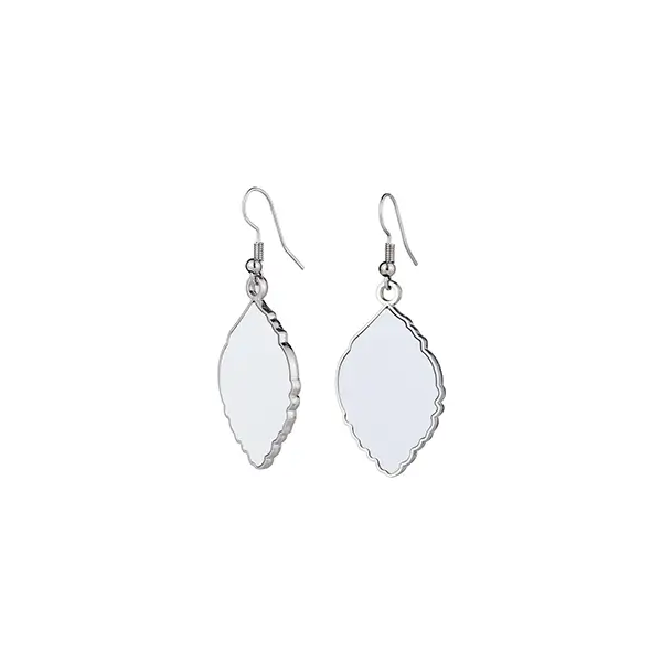 DIY Printing Leaf Shape Sublimation Metal Blank Earrings