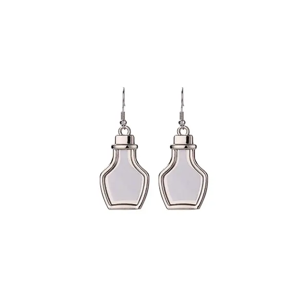 Drifting Bottle Alloy Sublimation Earring Valentine's Day Gift