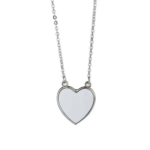 Photo Printing Blanks Heart Jewelry Necklace