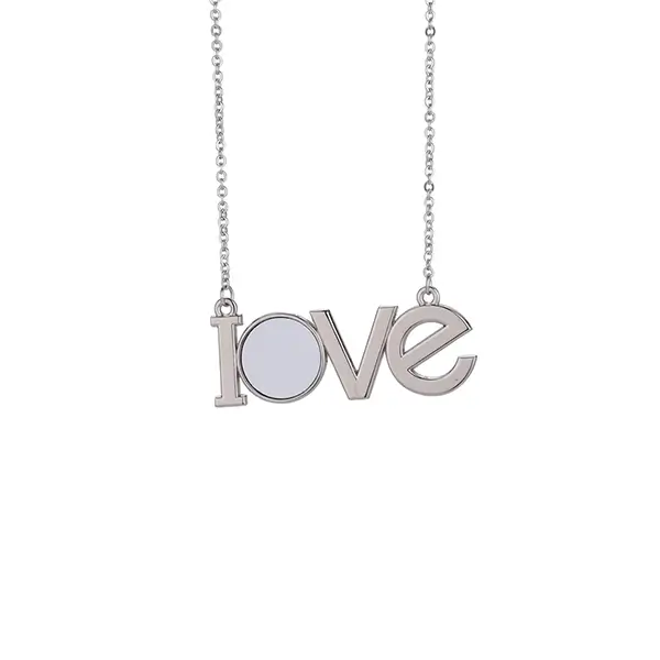 CYSL007 LOVE Valentines Day Sublimation Jewelry Necklaces
