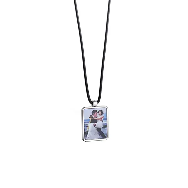 CYSL012 Jewelry DIY Sublimation Square Shape Blank Necklace