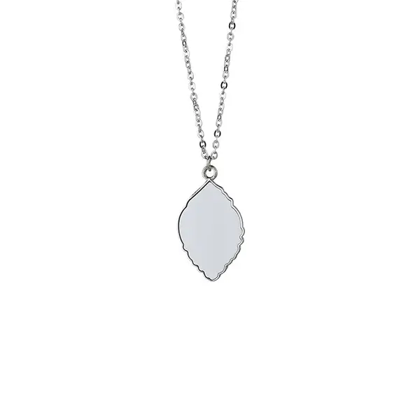Blanks Metal Fashion Jewelry Sublimation Pendant Necklace