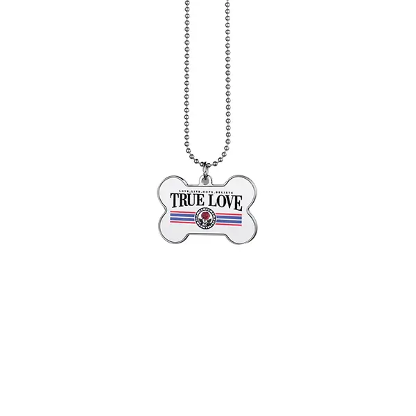 Blank Sublimation Pet Dog Tags Metal Necklace