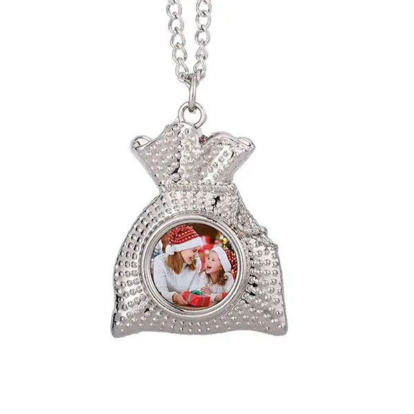 Christmas Gifts Jewelry Necklaces Sublimation Blank Lucky Bag