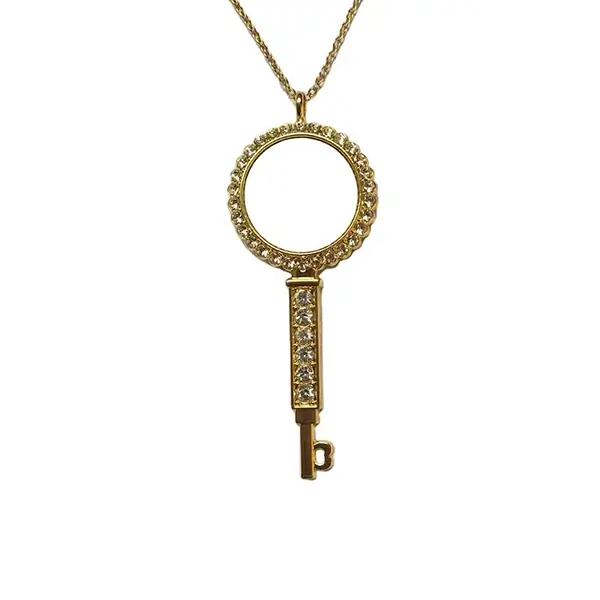 CYSL024 Logo Diamond Keychain Necklace For Sublimation