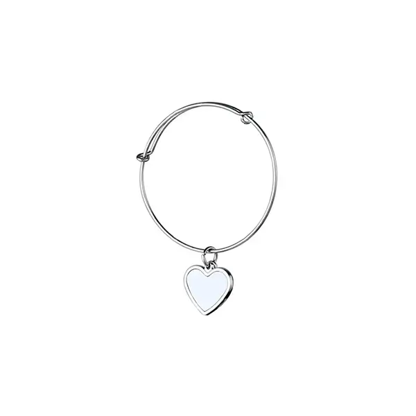 Minimalist Sublimation Blank Photo Printed Heart Bracelet