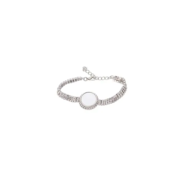 Valentine's Day Sublimation Blank Bling Bracelet with Snap